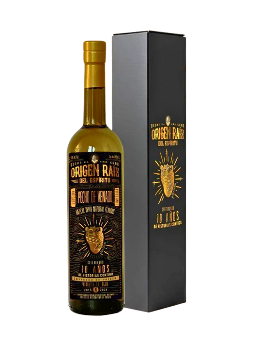 Origen Raiz 10th Anniversary Pecho de Venado Pechuga Mezcal 100 Proof 750ml