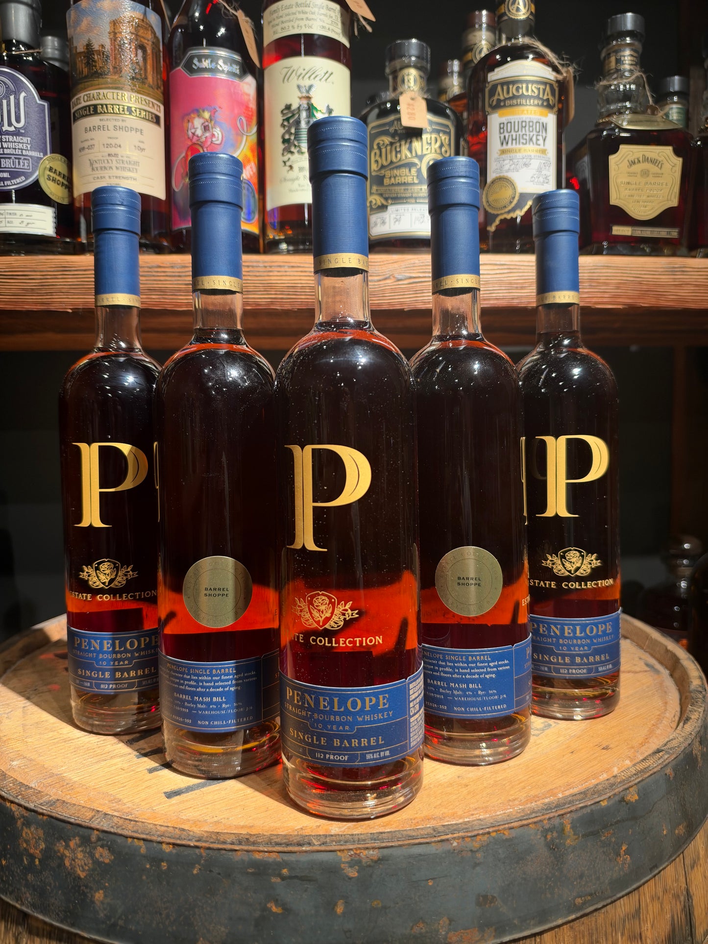 Penelope Estate Collection 10 Year Single Barrel Bourbon Shoppe Exclusive 112 Proof 750ml
