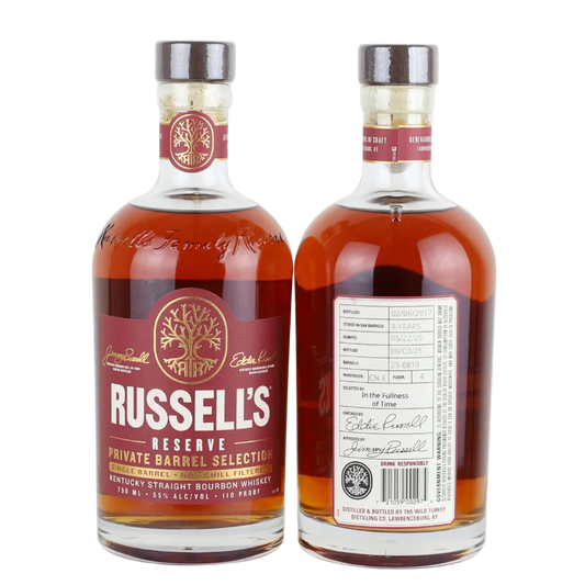 Russell's Reserve 8 Year Bourbon Private Barrel Selection Shoppe Rescue CN-E 110 Proof 750ml