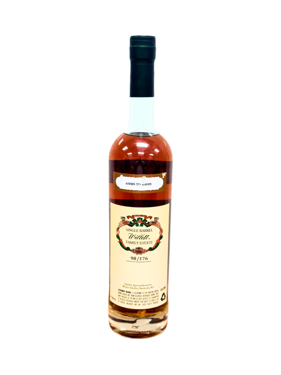 Willett Family Estate “Ashes to Ashes” Single Barrel Rye 10 Year Barrel  #1518