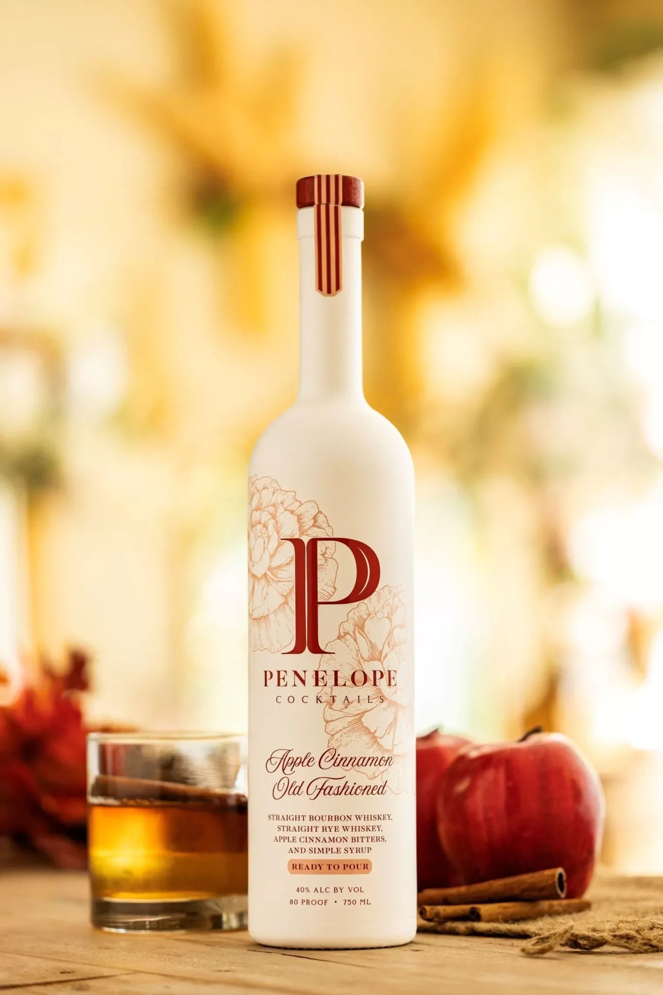 Penelope Apple Cinnamon Old Fashioned Ready-to-Pour Bourbon Cocktail