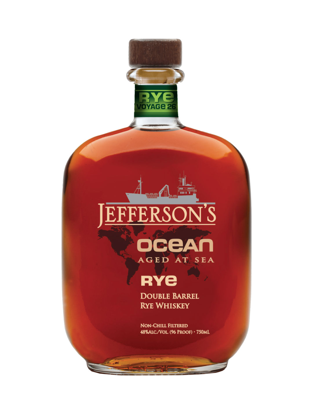 Jefferson's Ocean Aged at Sea Voyage 26 Double Barrel Rye Whiskey