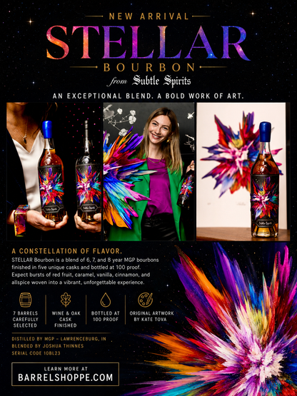 Subtle Spirits Stellar 100 Proof Straight Bourbon Whisky 750ml