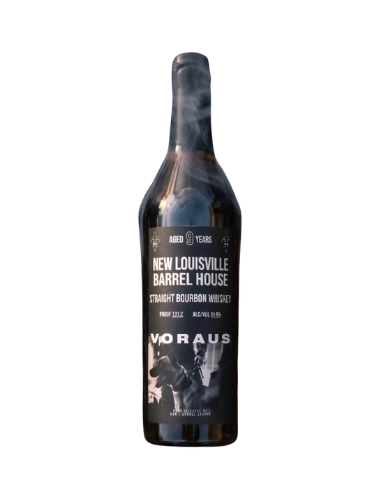 New Louisville Barrel House "Voraus" 9 Year Bourbon Stand Watch Knives 131 Proof 750ml