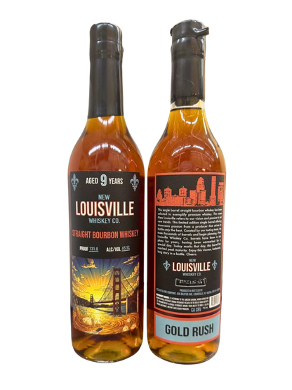 New Louisville 9 Year "Gold Rush" Bourbon Whiskey 131 Proof
