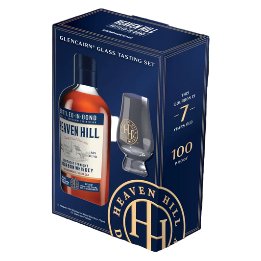 Heaven Hill 7 Yr Kentucky Straight Bourbon Whiskey Gift Set with Glencairn Glass
