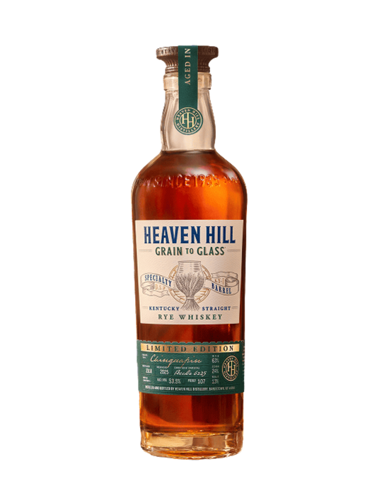 Heaven Hill Rye Chinquapin Oak Barrels 107 Proof 700ml