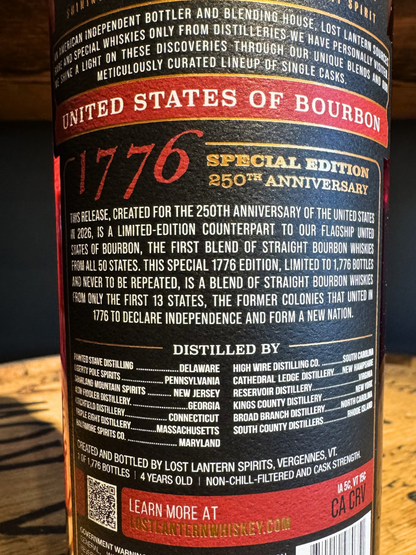 Lost Lantern United States of Bourbon 1776 Edition 121.4 Proof 750ml