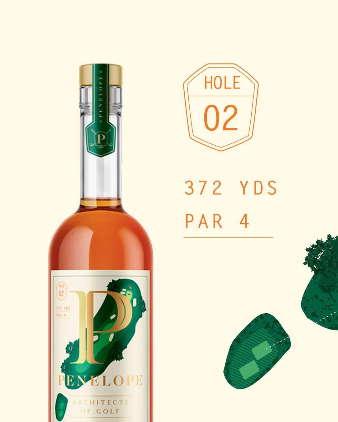 Penelope Architects of Golf Bourbon Finished With American Oak Staves Hole #2 94 Proof 750ml