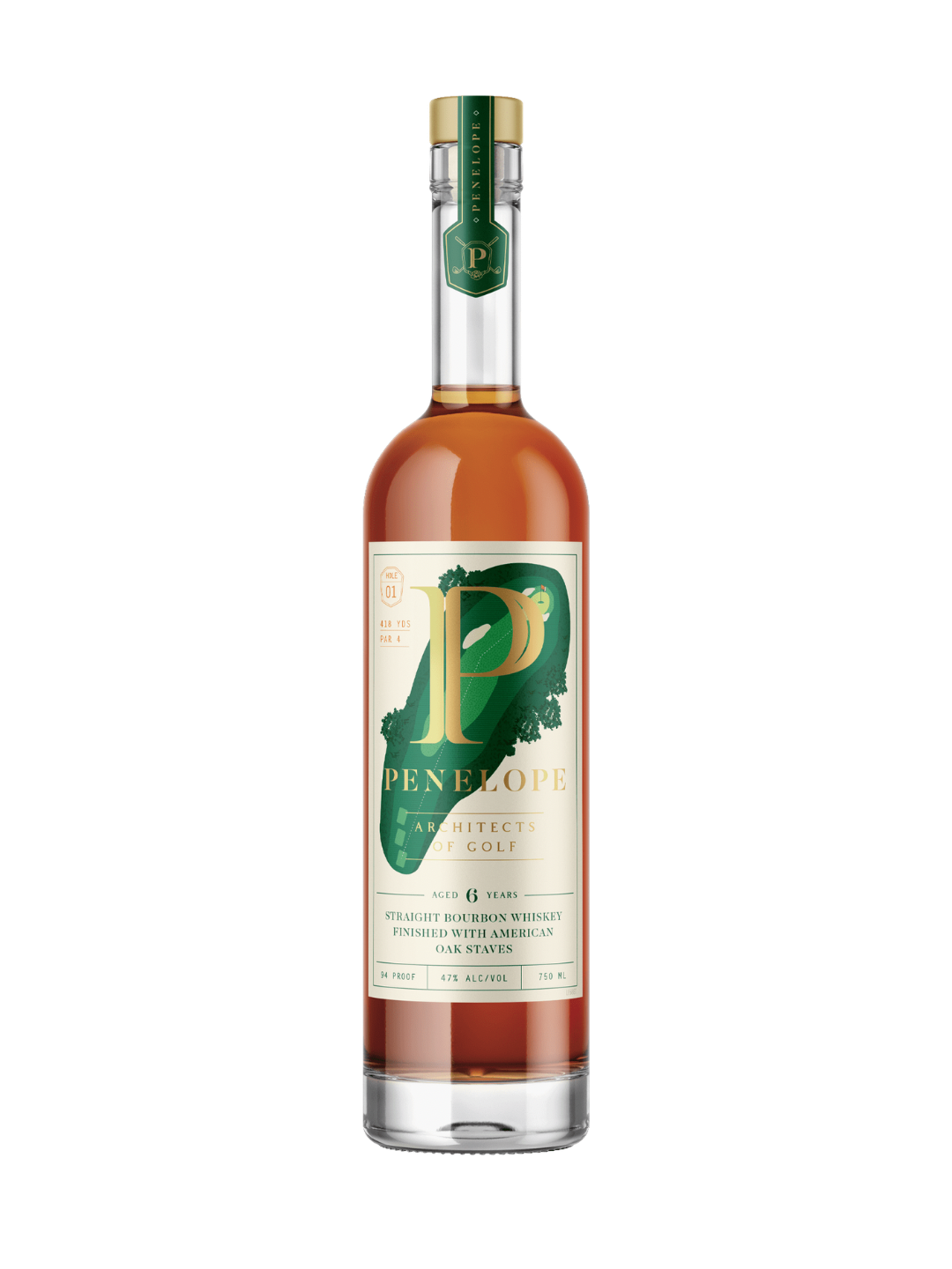 Penelope Architects of Golf Bourbon Finished With American Oak Staves Hole #1 94 Proof 750ml