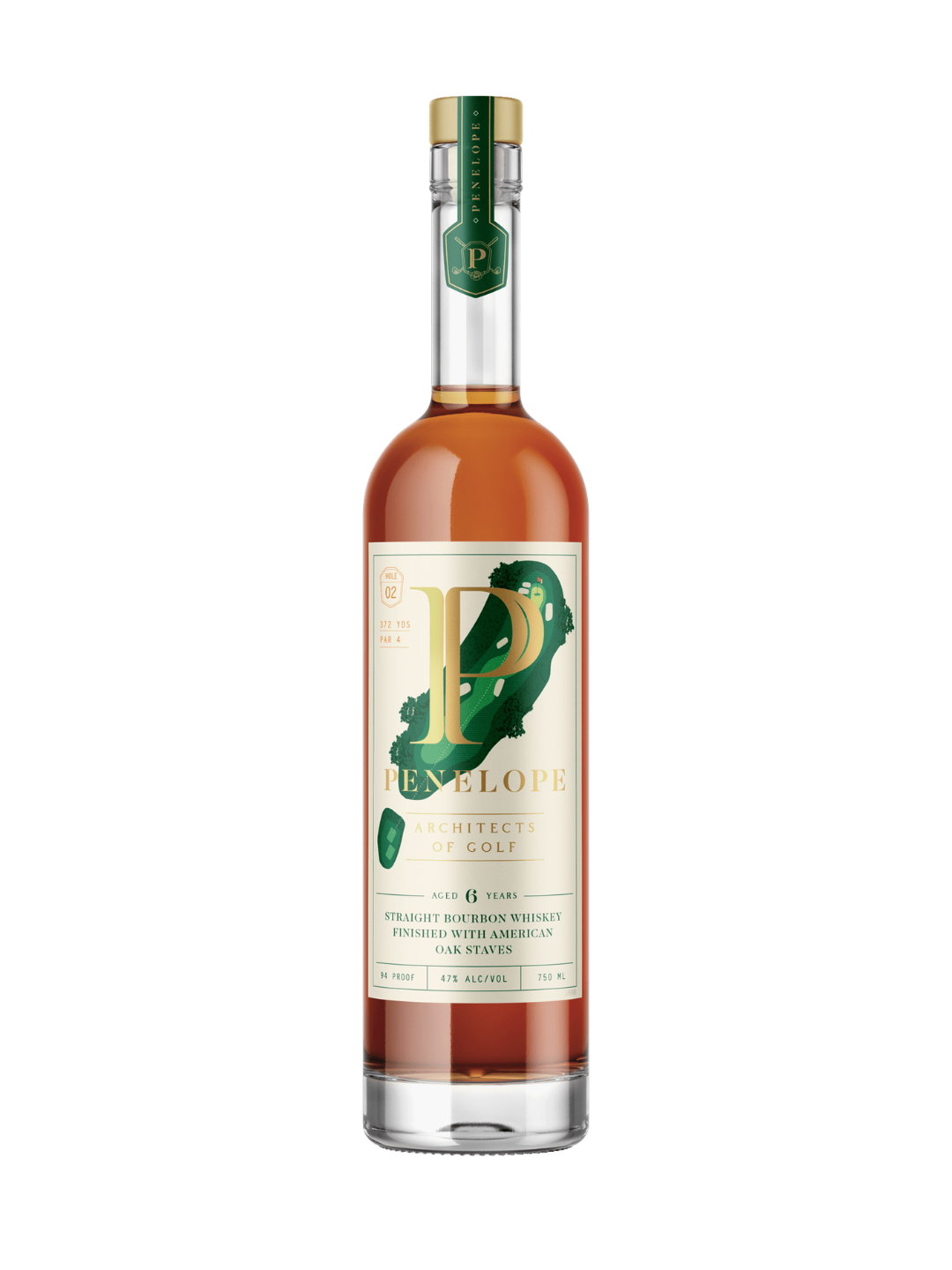 Penelope Architects of Golf Bourbon Finished With American Oak Staves Hole #2 94 Proof 750ml