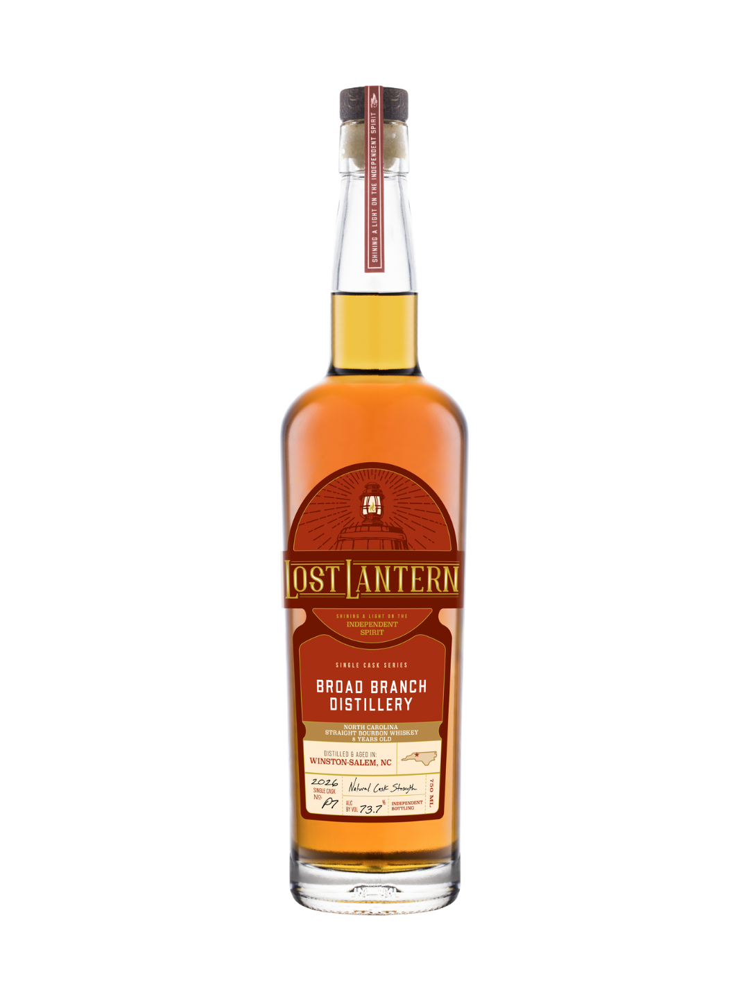 Broad Branch Lost Lantern 8 Year North Carolina Bourbon 147.4 Proof HAZMAT Shoppe Exclusive 750ml