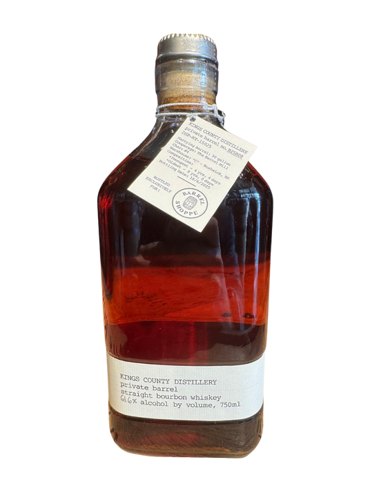 Kings County Distillery Private Barrel Straight Bourbon Whiskey Barrel Shoppe Exclusive No. BB25B08 123 Proof