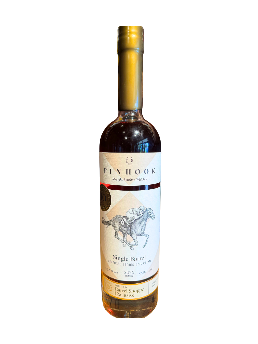 Pinhook Single Barrel Vertical Series 10 Year Bourbon Shoppe Exclusive Barrel No. 6019