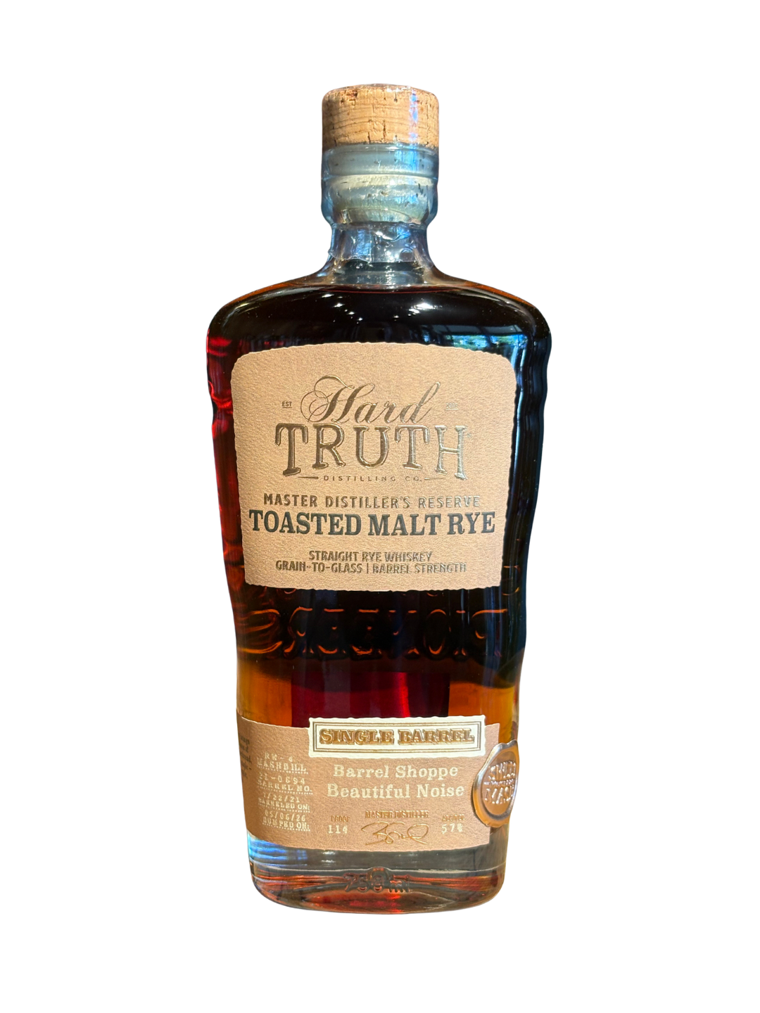 Hard Truth Toasted Malt Rye 5 Year Single Barrel Shoppe Exclusive 114 Proof 750ml