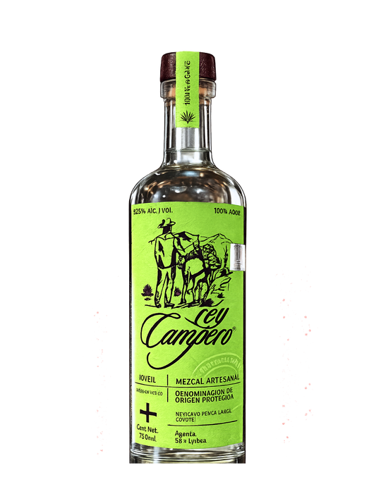 Rey Campero 'Coyote' Mezcal Artesanal Joven, Oaxaca, Mexico 105 Proof 750ml