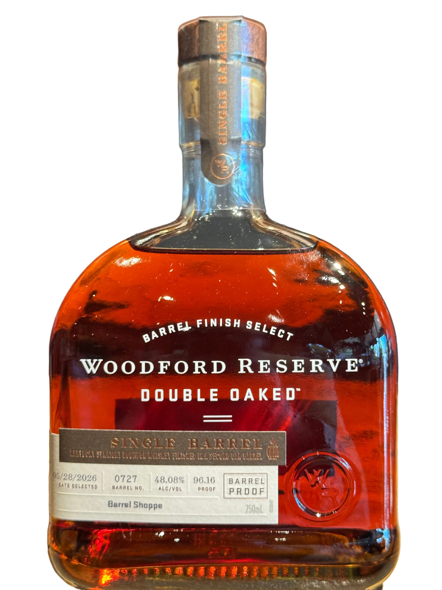Woodford Reserve Double Oaked Bourbon Shoppe Exclusive 96 Proof 750ml