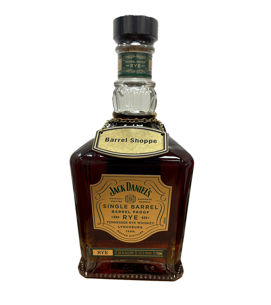 Jack Daniel's Single Barrel Barrel Proof Rye Whiskey Barrel Shoppe Exclusive