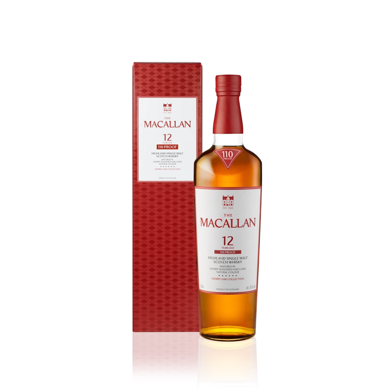 The Macallan 12 Year Scotch Sherry Oak Cask 110 Proof