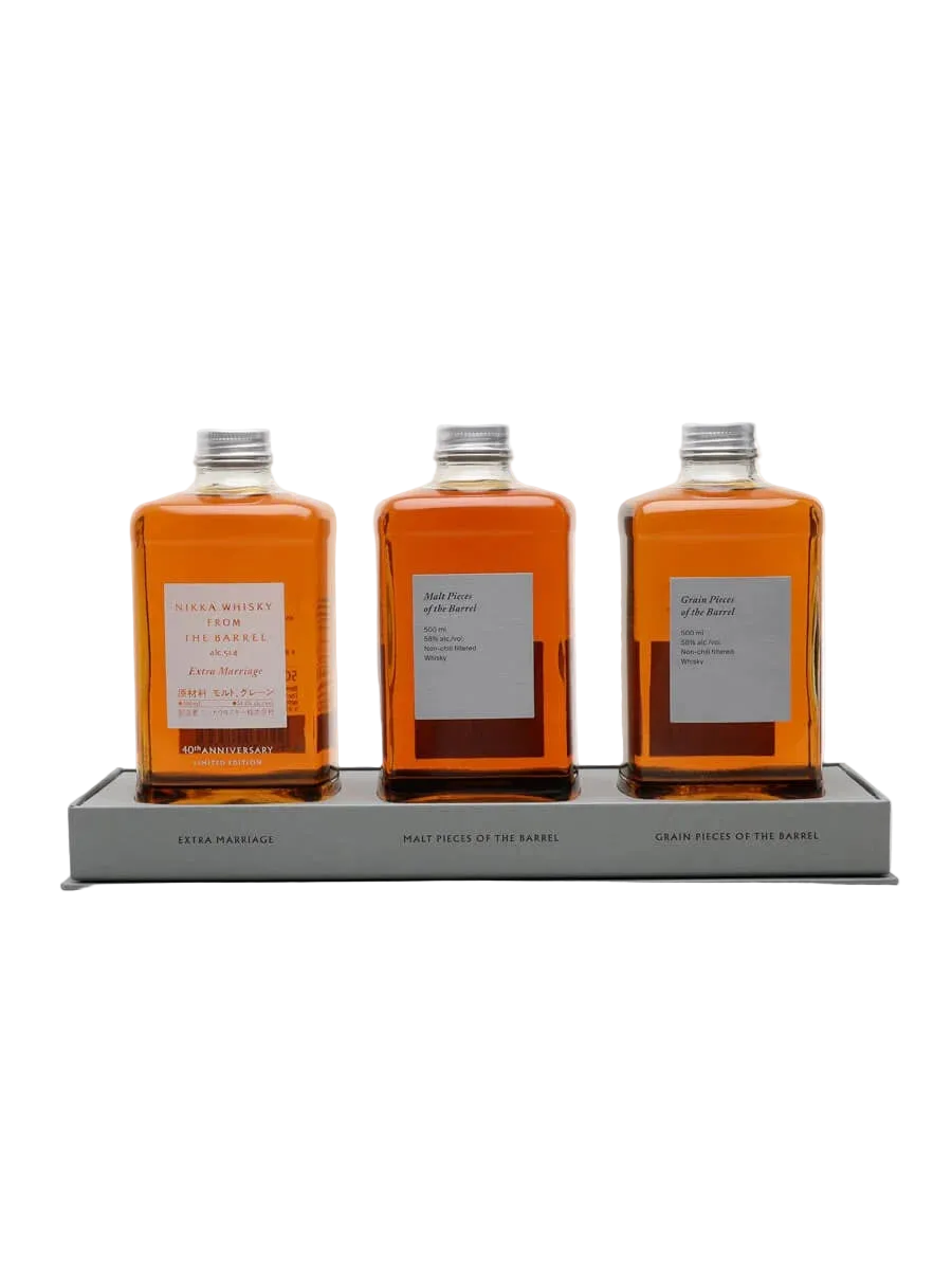 Nikka From The Barrel Extra Marriage Gift Set Three Pack