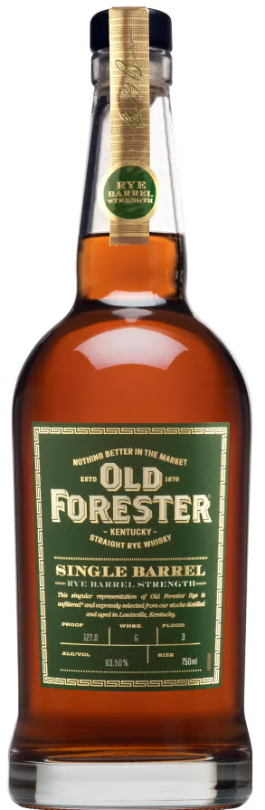 Old Forester Single Barrel Rye Barrel Strength 126.5 Proof 750ml