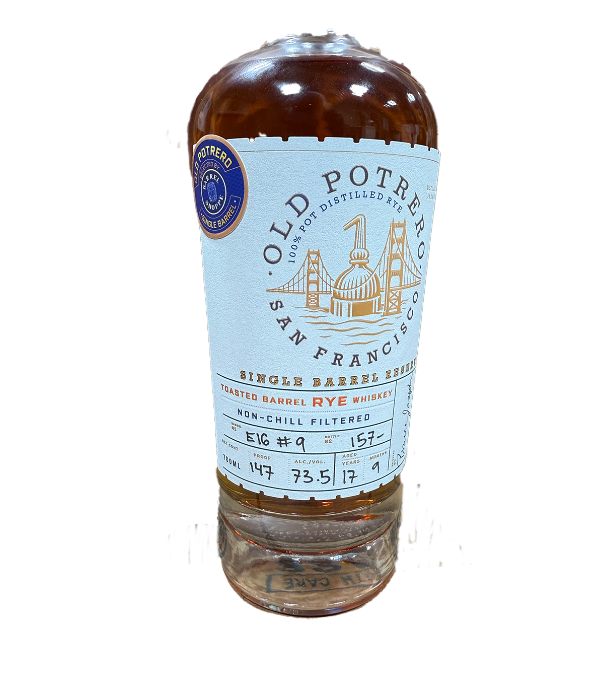 Old Potrero Toasted Rye Single Barrel 17 Year Old