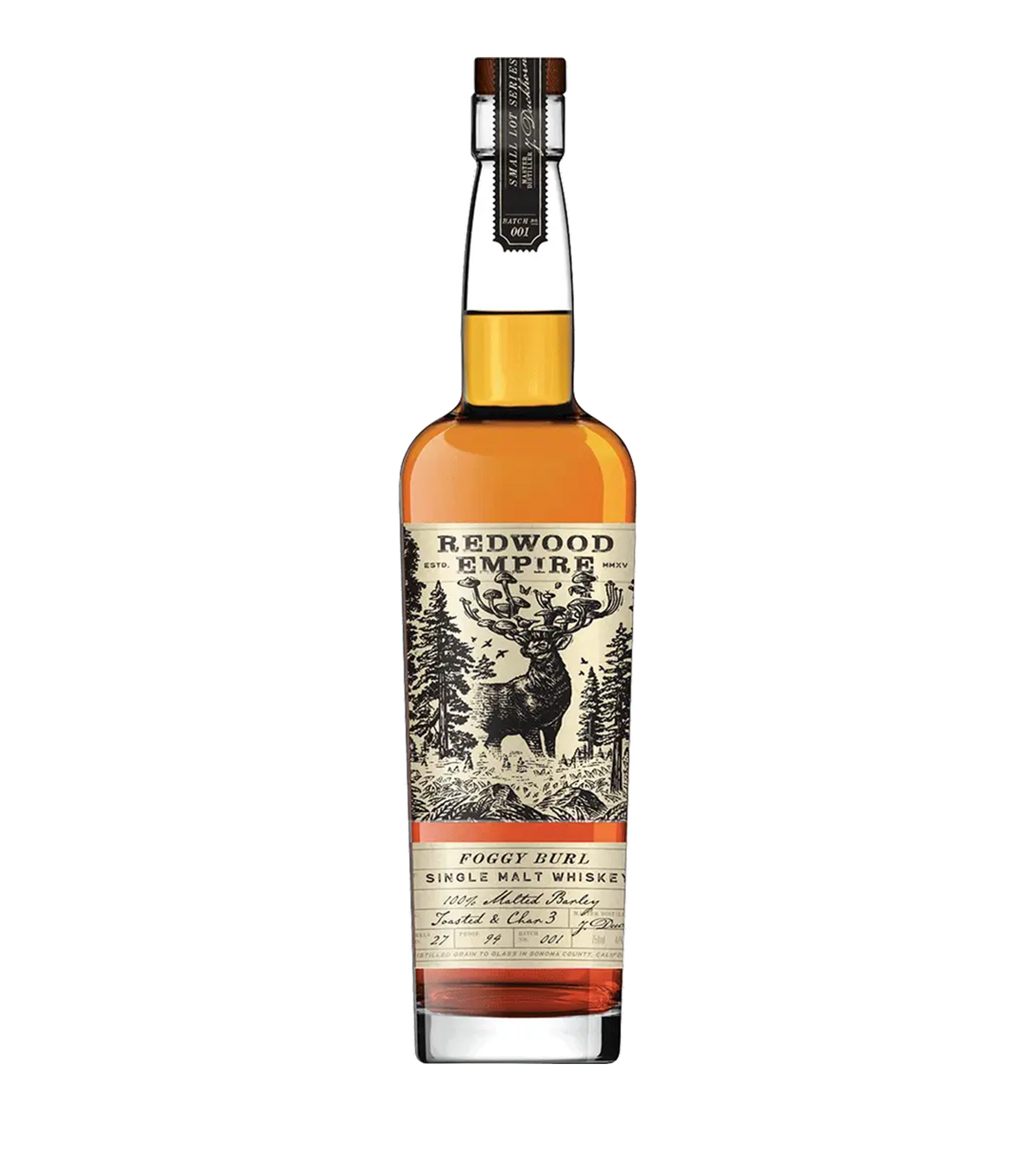 Redwood Empire Foggy Burl Single Malt Whiskey