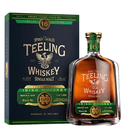 Teeling 16 Year Phoenix Legends Series No. 2 x Notre Dame Irish Single Malt Whiskey 92 Proof 700ml