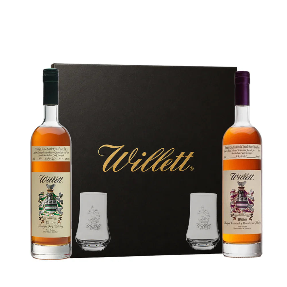 Willet Bourbon & Rye Cask Strength Gold Gift Set