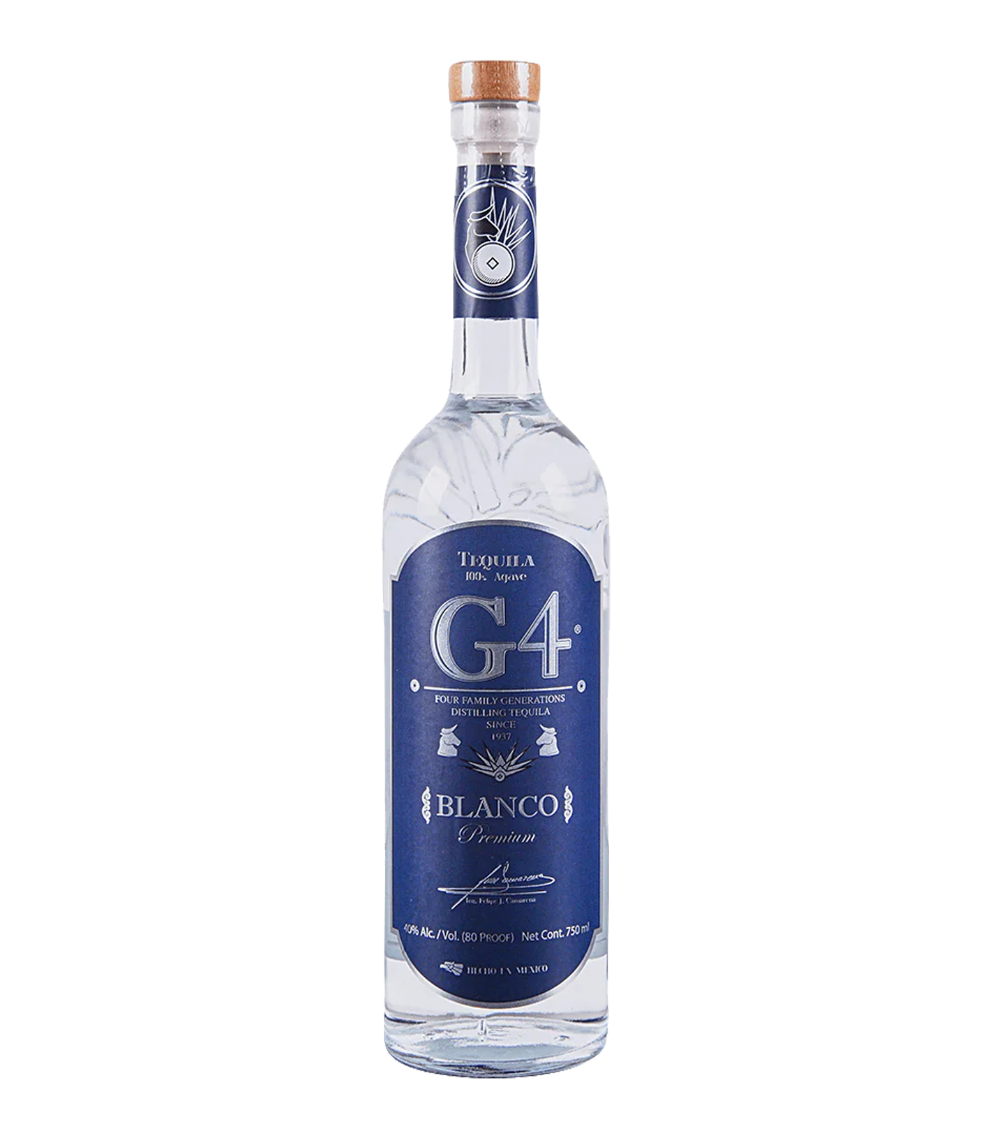 Four Family Generations G4 Blanco Tequila