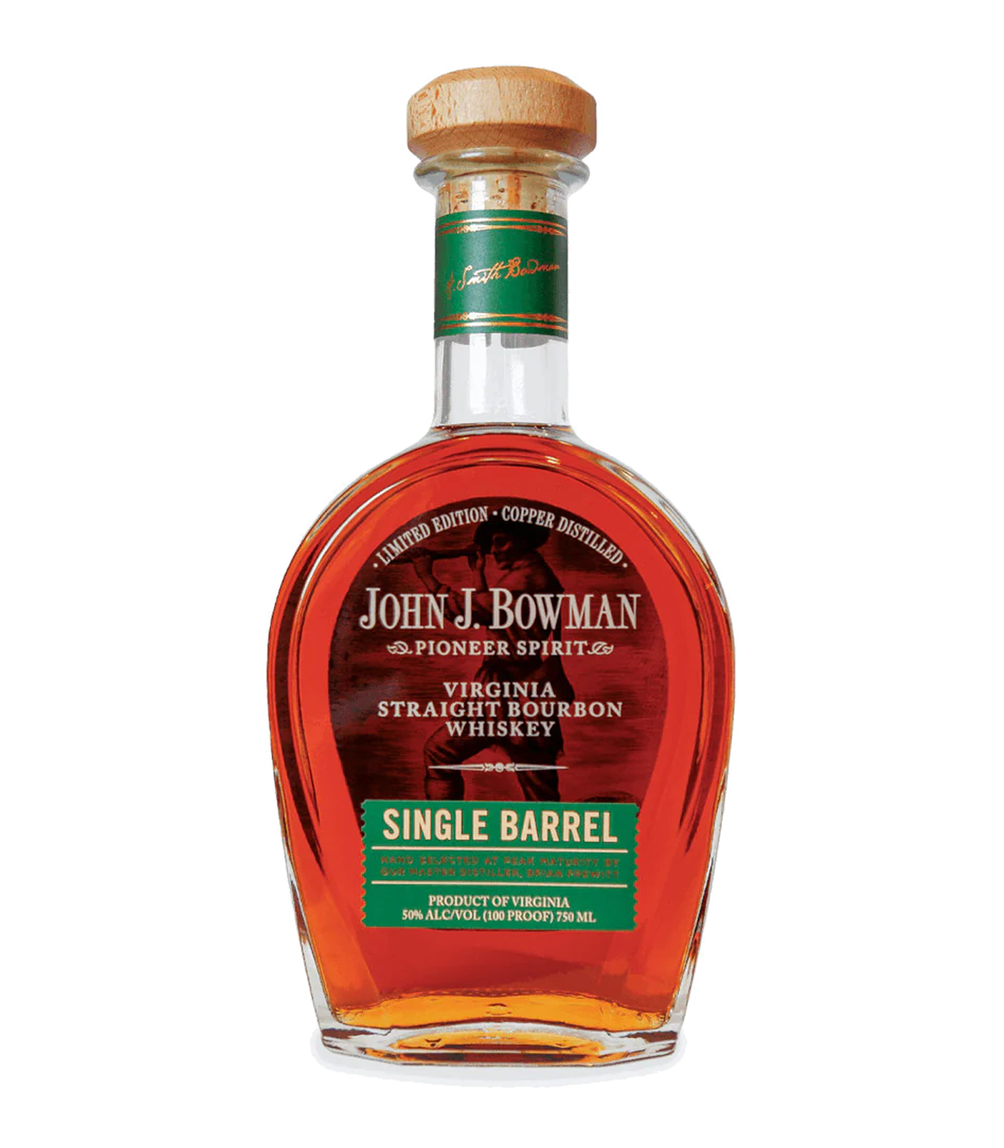 John J. Bowman Single Barrel Virginia Straight Bourbon Whiskey