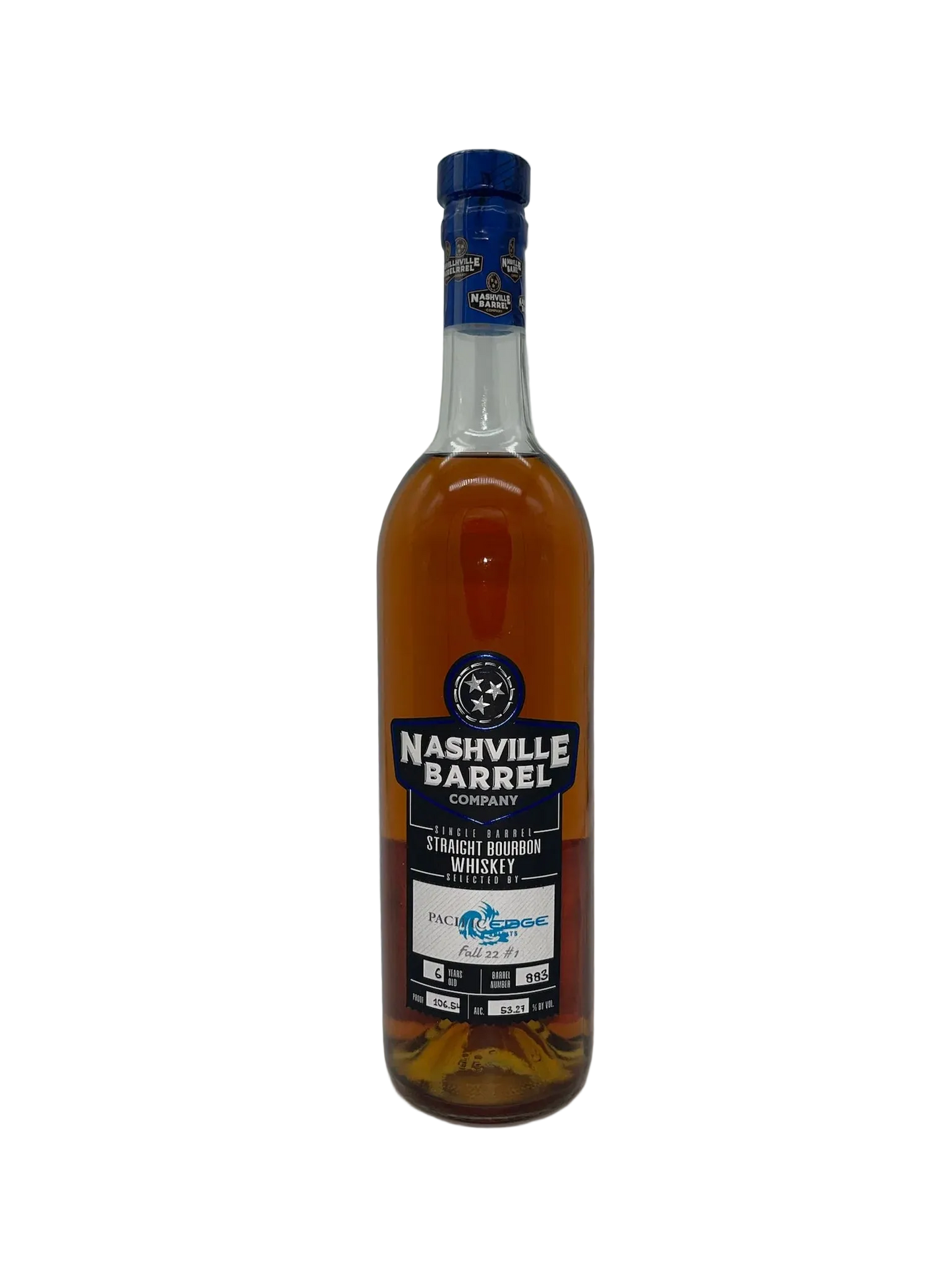 Nashville Barrel Company 6 Year Old Single Barrel Bourbon 106.54 Proof 750ml
