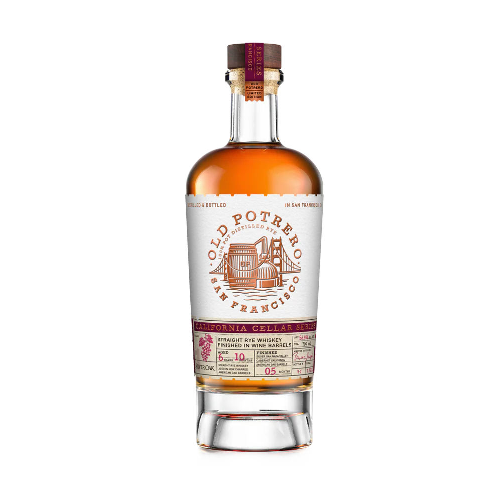 Old Potrero California Cellar Series #01 Silver Oak Finish Rye Whiskey 113 Proof 700ml