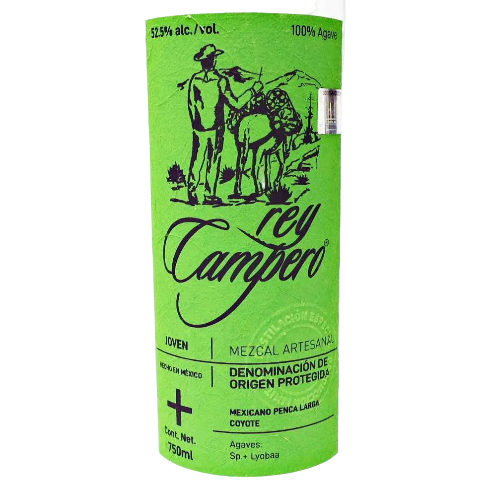 Rey Campero 'Coyote' Mezcal Artesanal Joven, Oaxaca, Mexico 105 Proof 750ml