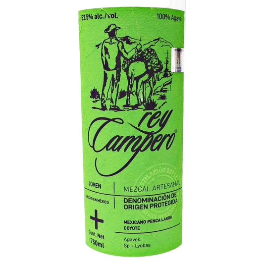 Rey Campero 'Coyote' Mezcal Artesanal Joven, Oaxaca, Mexico 105 Proof 750ml