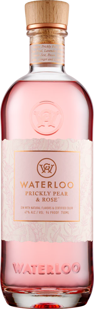 Waterloo Prickly Pear & Rose Gin 94 Proof 750ml